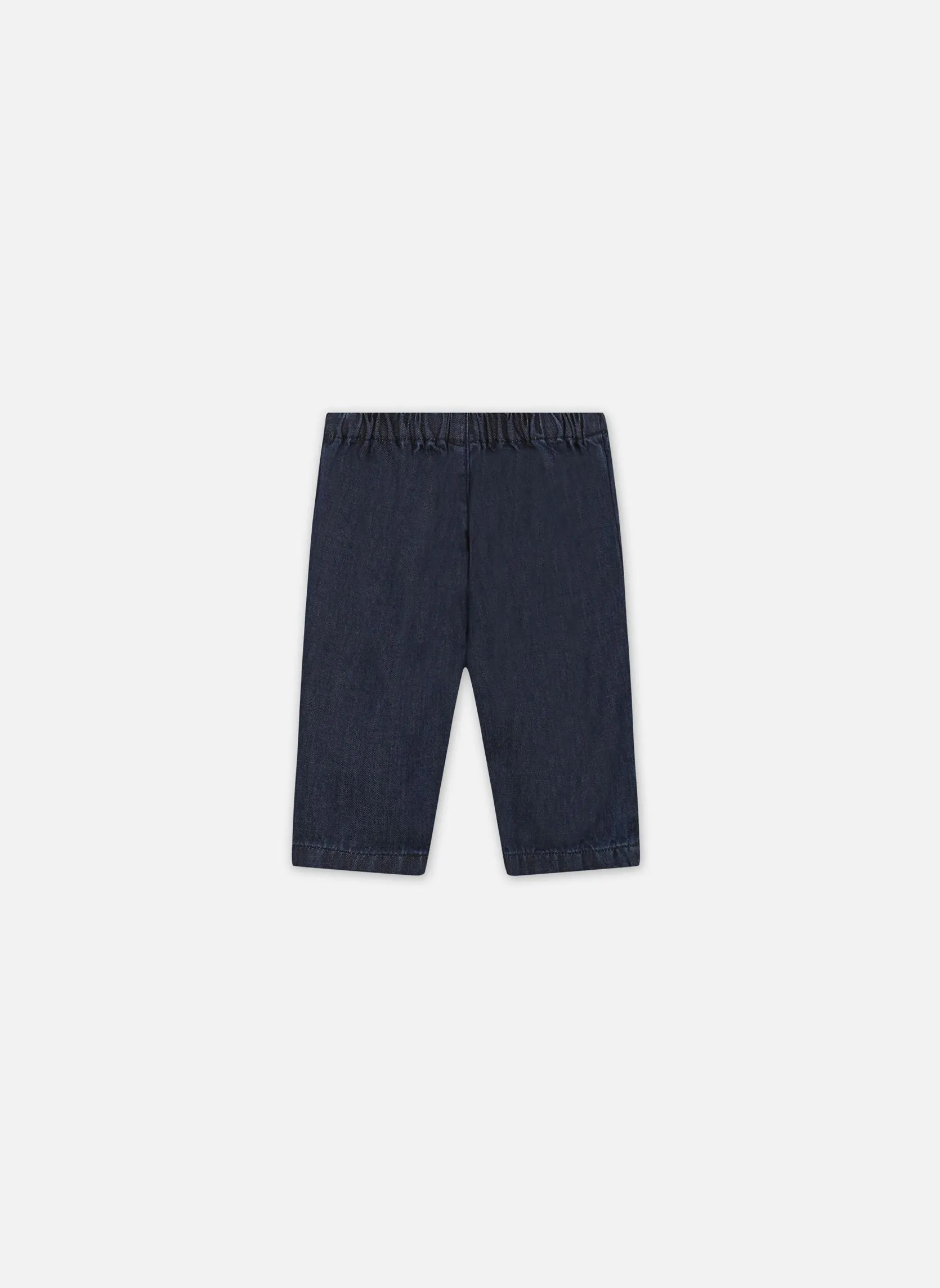 Petit BateauBapuche - Pantalon Denim Léger en Coton Bio - Bébé - Azzurro