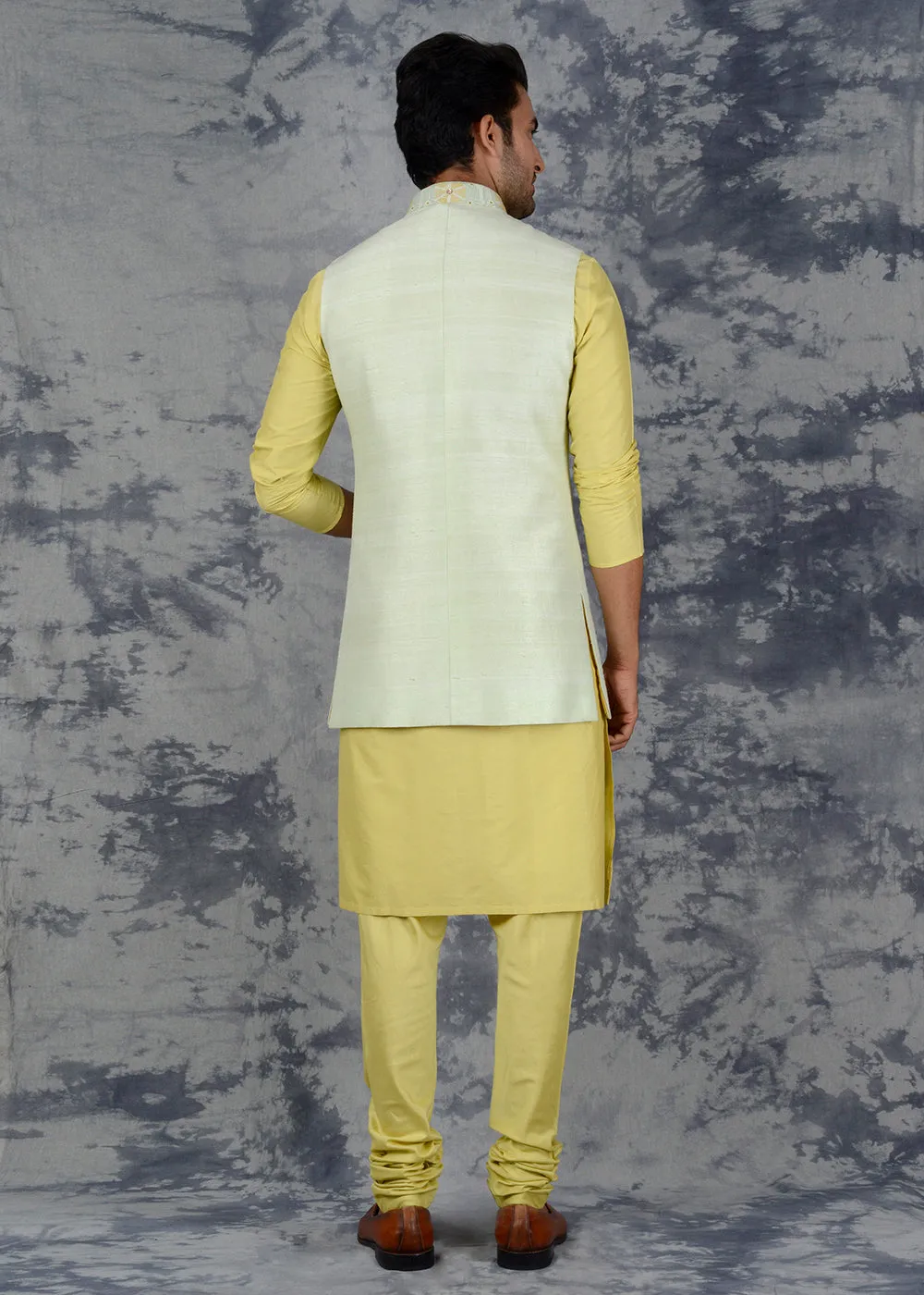 Pistachio Bandhgala Jacket | Siddhesh Chauhan