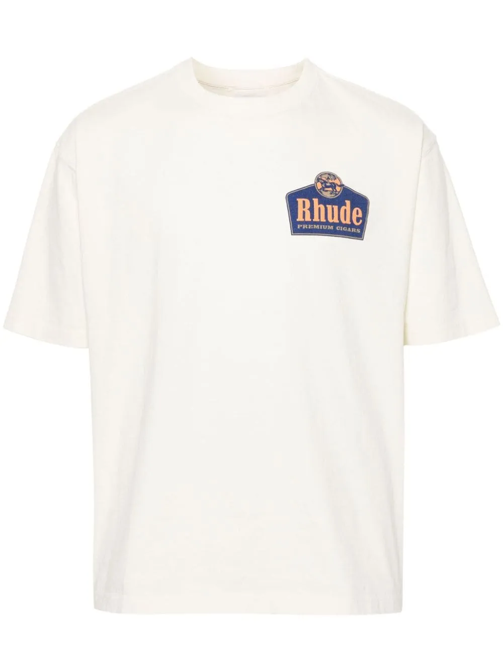 Rhude - T-shirt en coton à logo imprimé