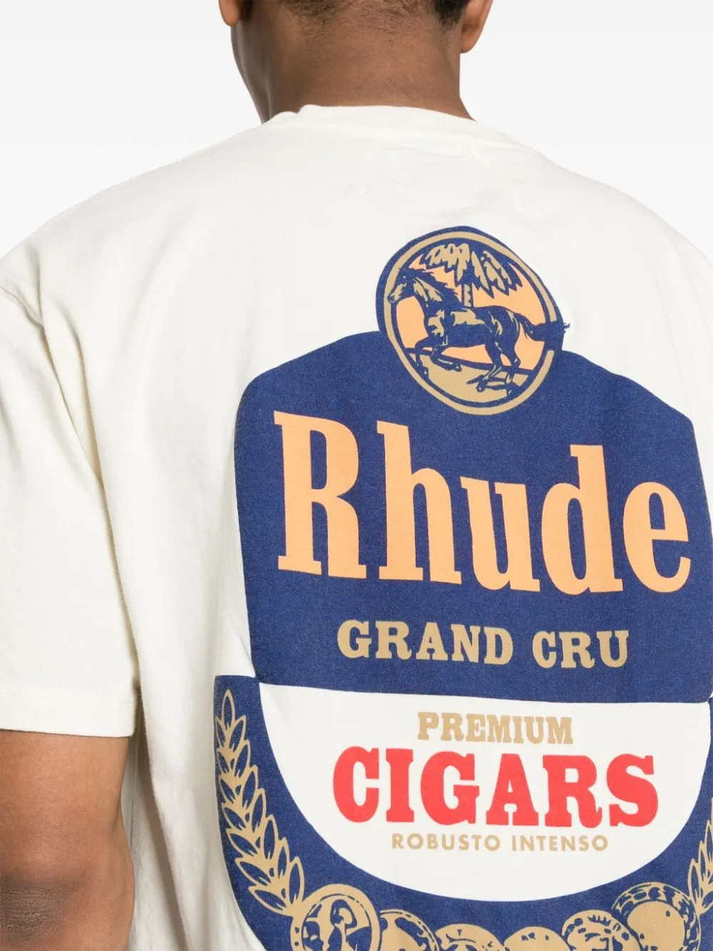 Rhude - T-shirt en coton à logo imprimé