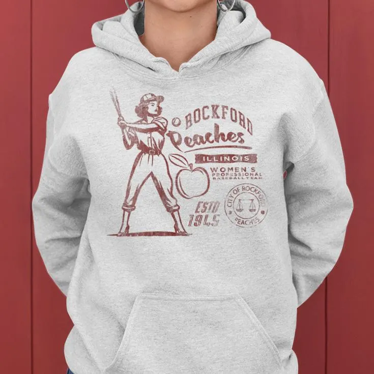 Rockford Peaches Women's Baseball Team 1945 Women Hoodie