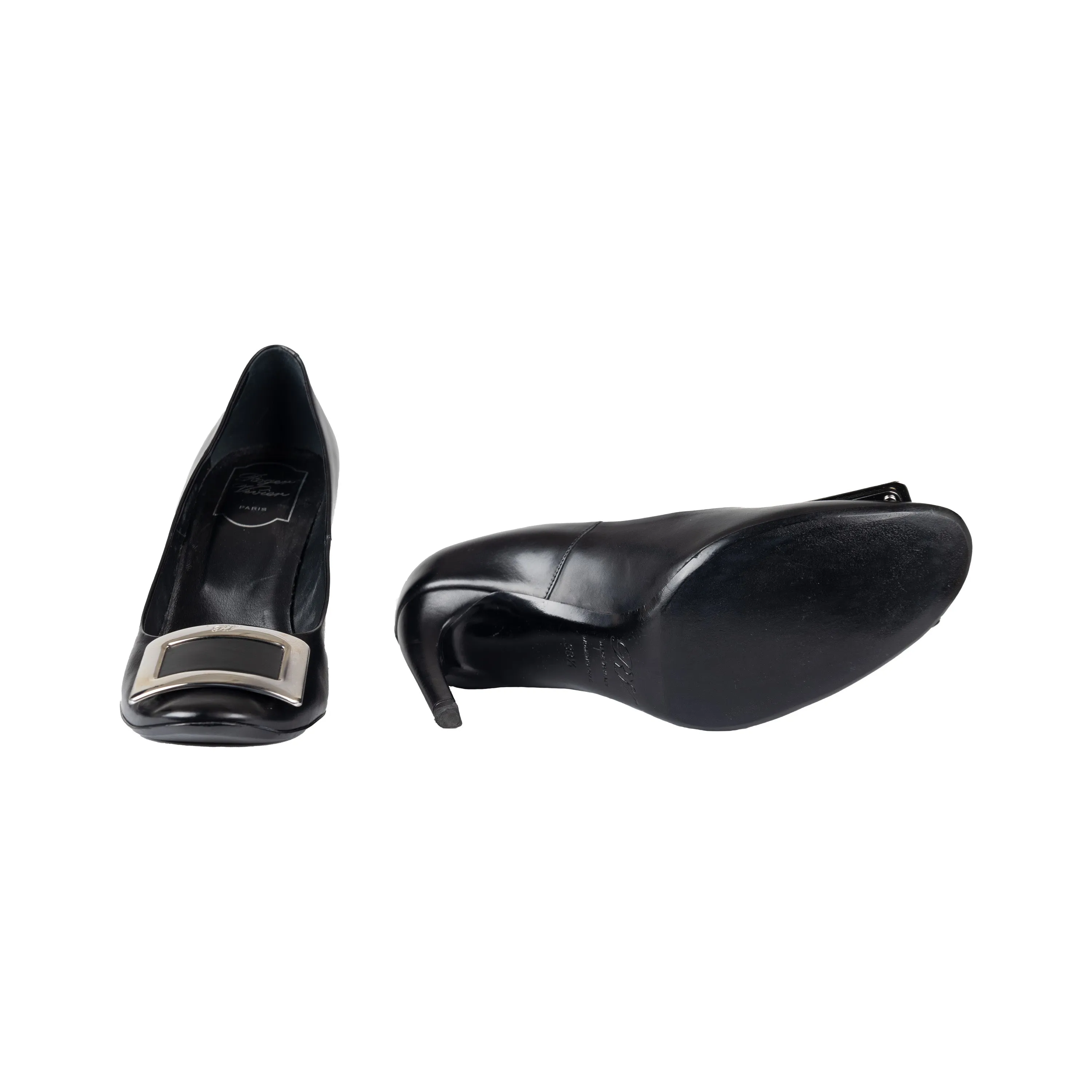 Roger Vivier Trompette Metal Buckle Pumps - '20s