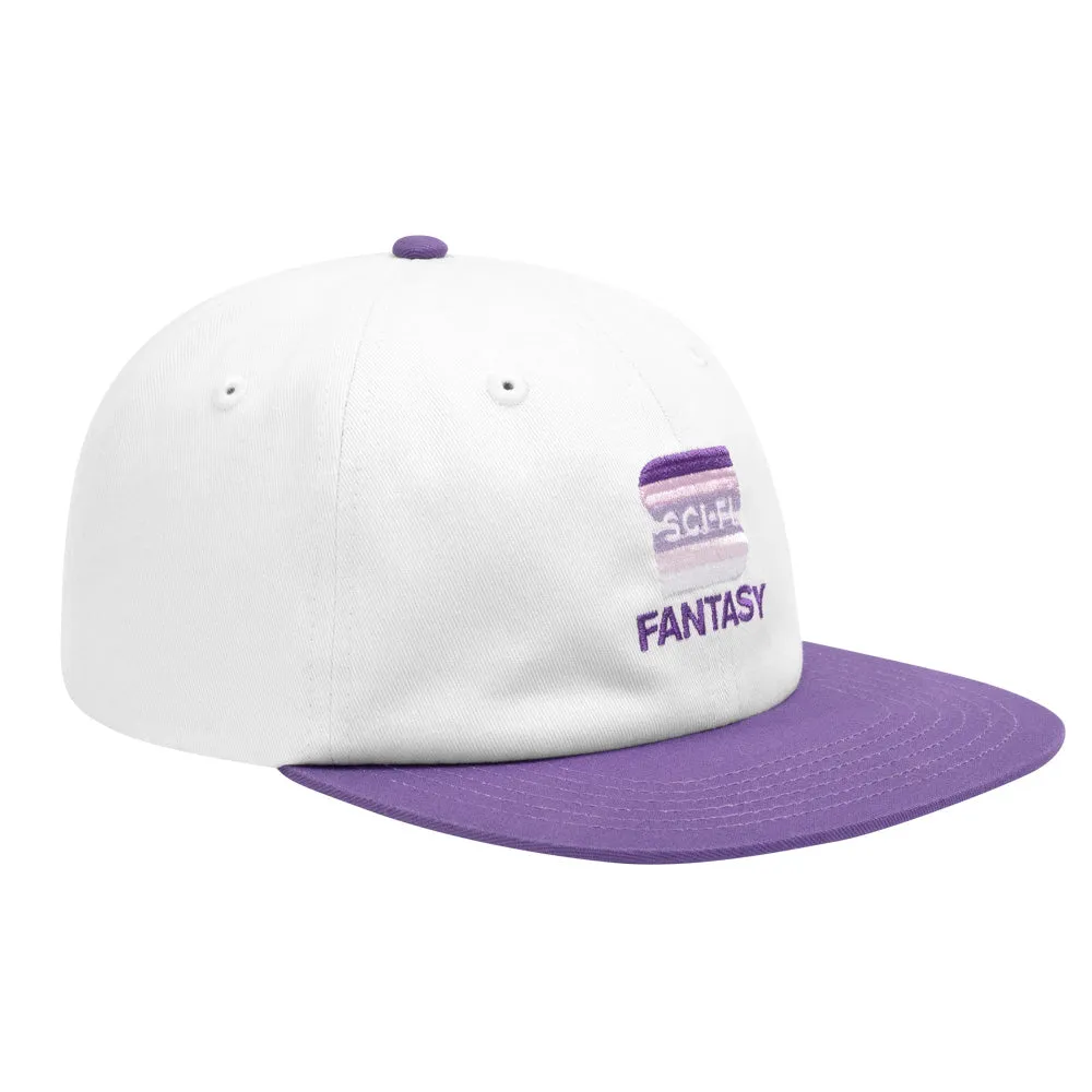 SCI-FI FANTASY S HAT // WHITE/PURPLE