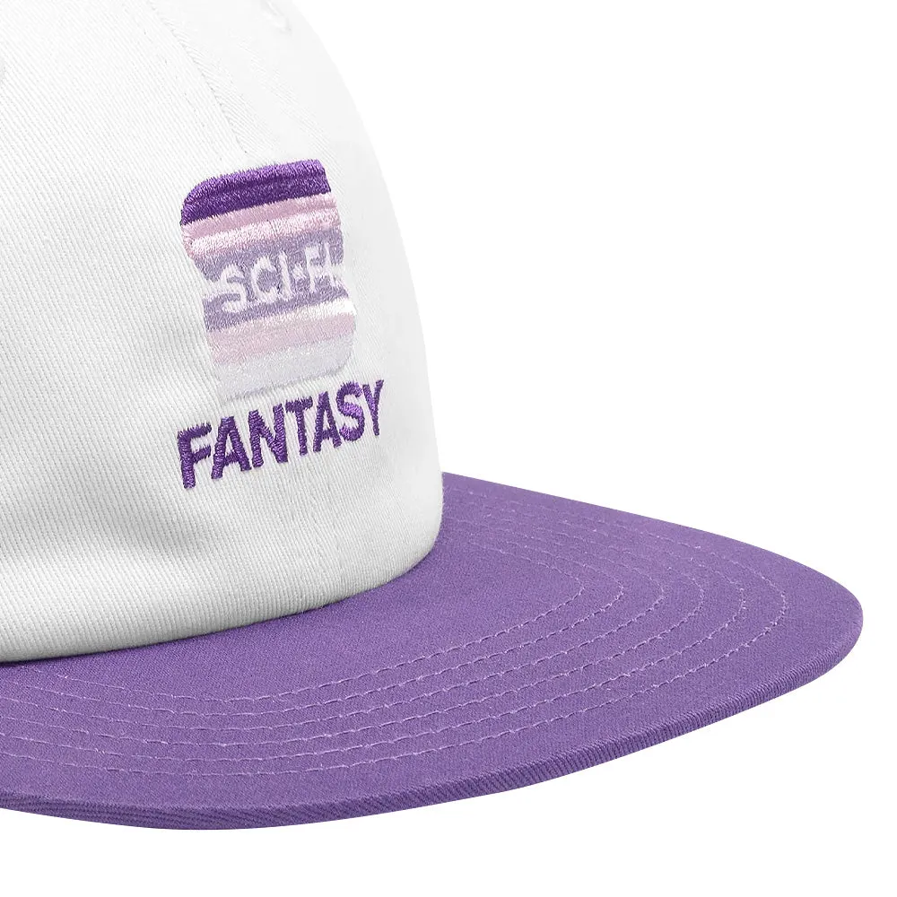 SCI-FI FANTASY S HAT // WHITE/PURPLE