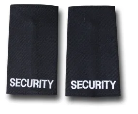 SECURITY BLACK EPAULETTES