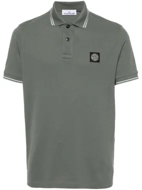 Stone Island - Polo en coton musk Compass