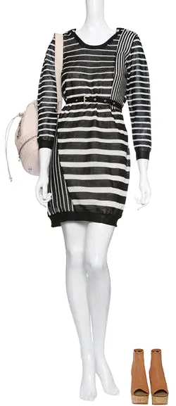 Striped Knit Dress