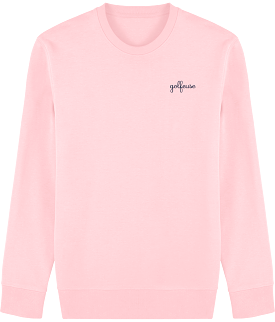 Sweat en coton bio brodé GOLFEUSE v350