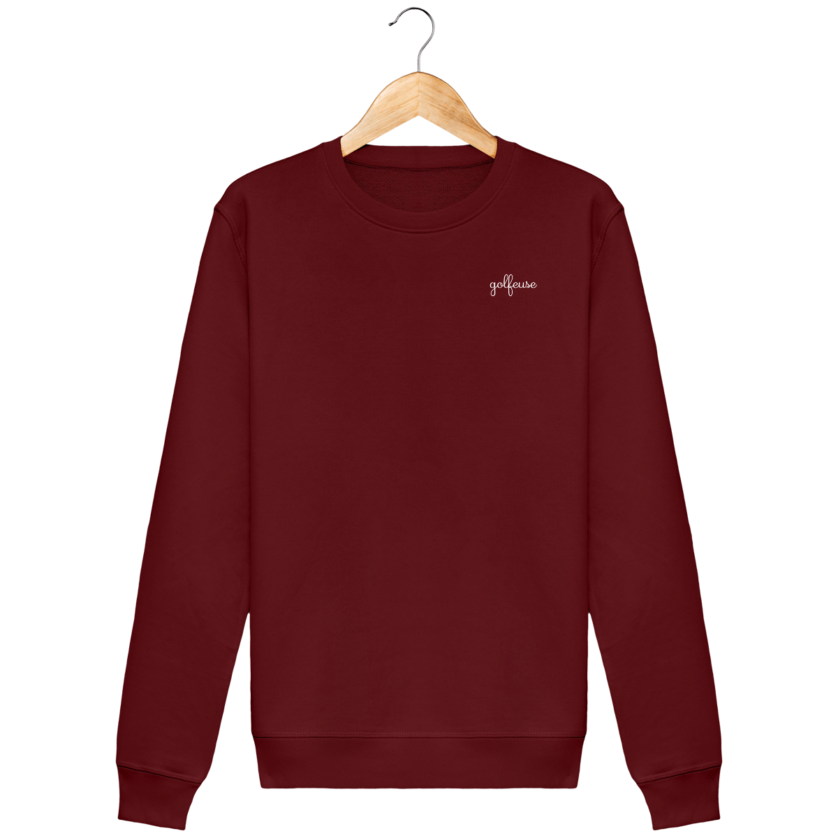 Sweat en coton bio brodé GOLFEUSE