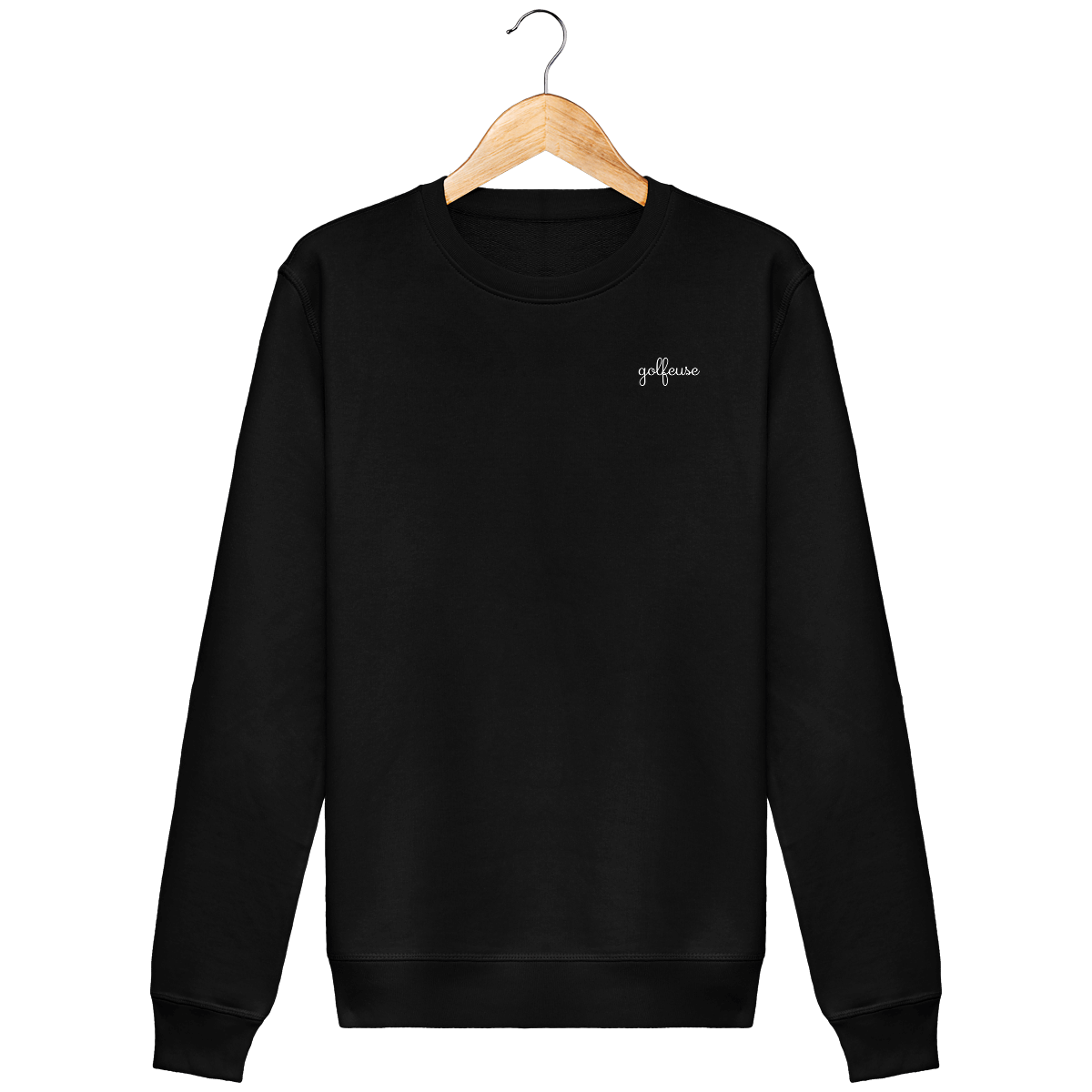 Sweat en coton bio brodé GOLFEUSE