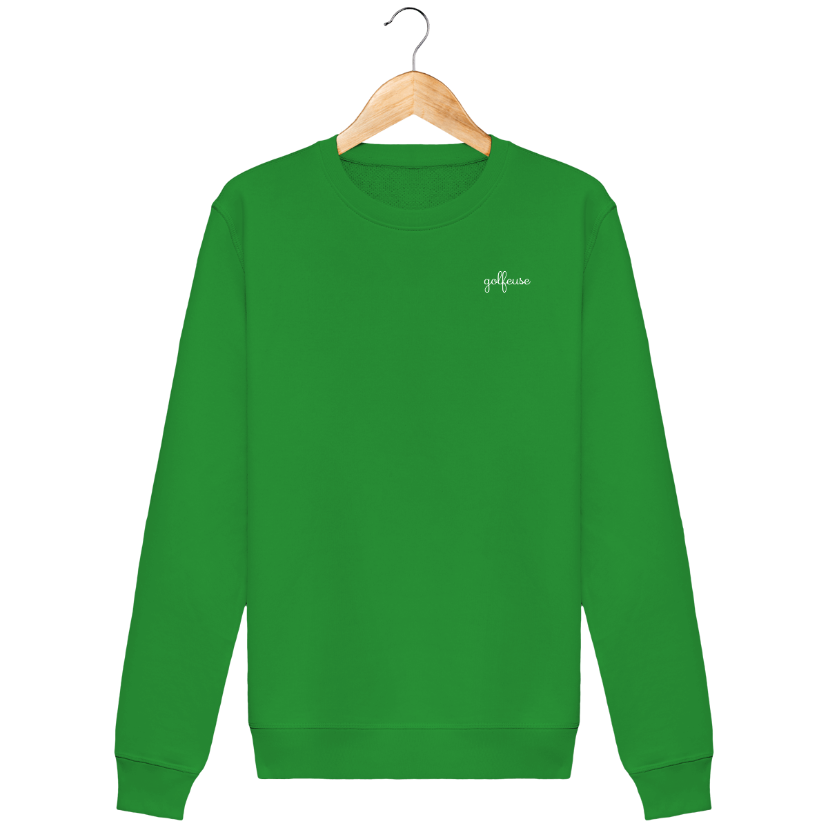 Sweat en coton bio brodé GOLFEUSE