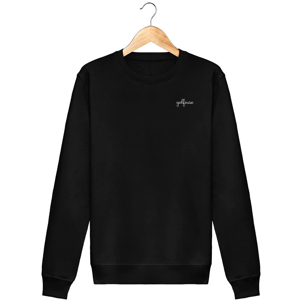 Sweat en coton bio brodé GOLFEUSE