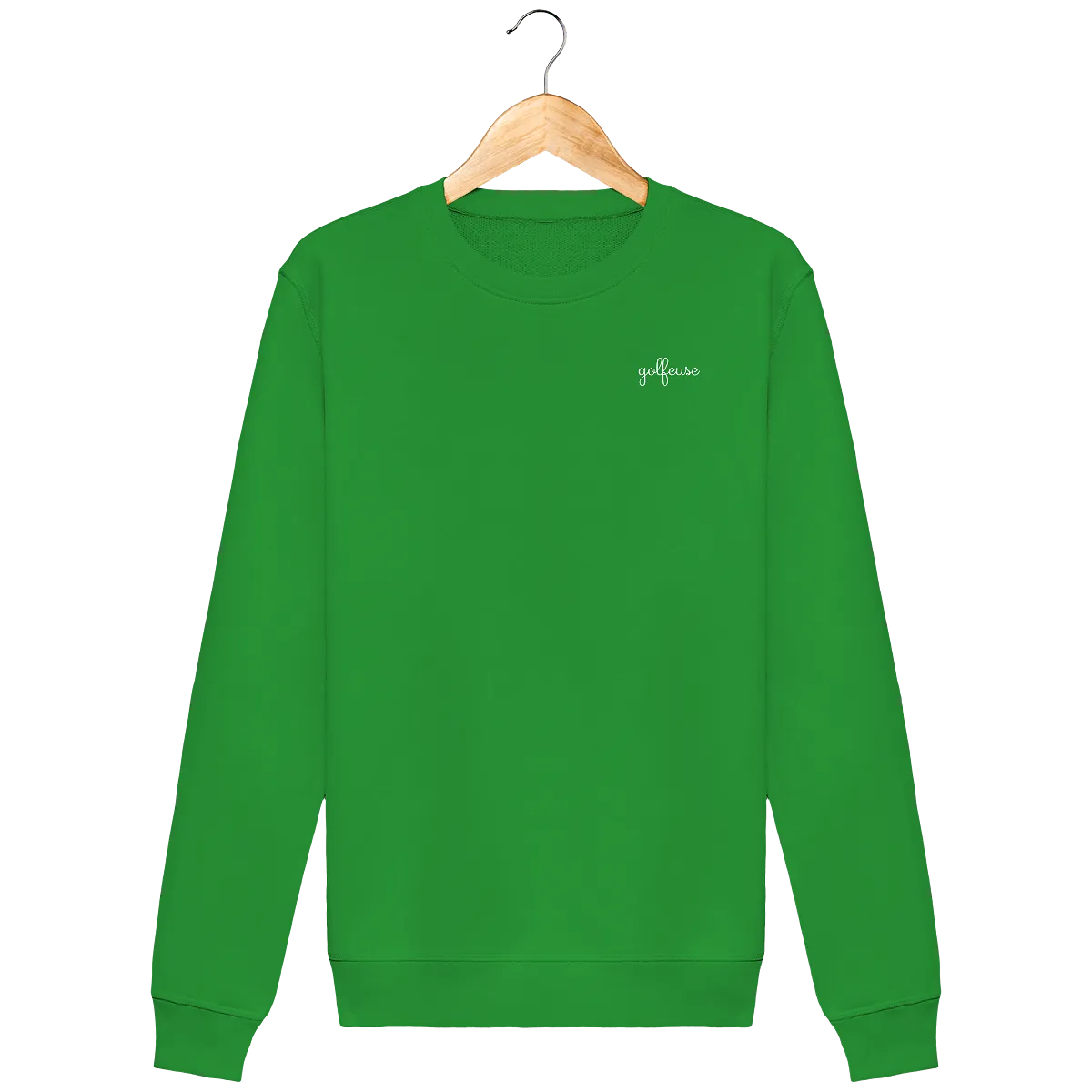 Sweat en coton bio brodé GOLFEUSE