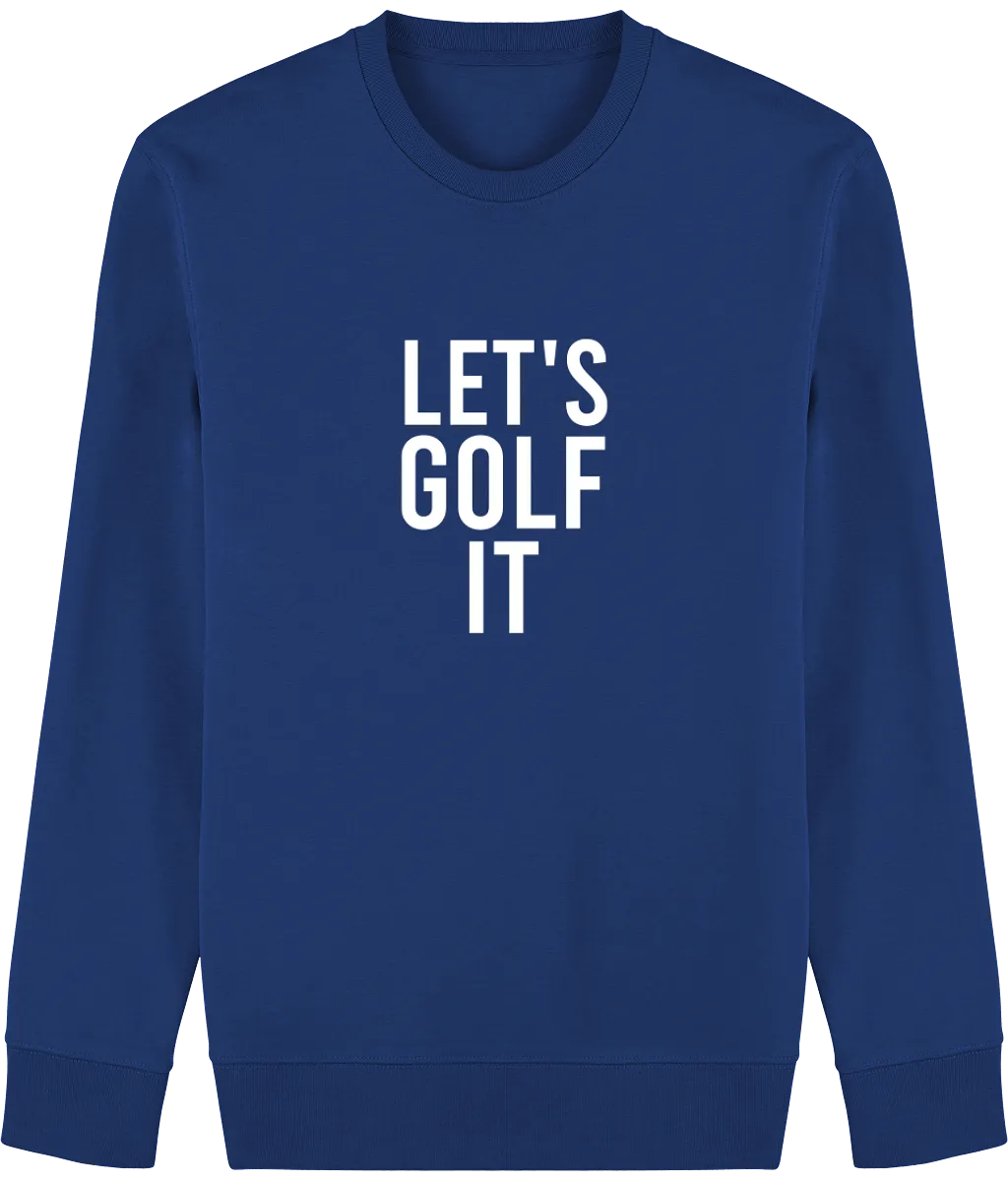 Sweat en coton bio LET'S GOLF IT v350