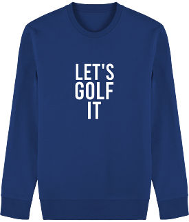 Sweat en coton bio LET'S GOLF IT v350