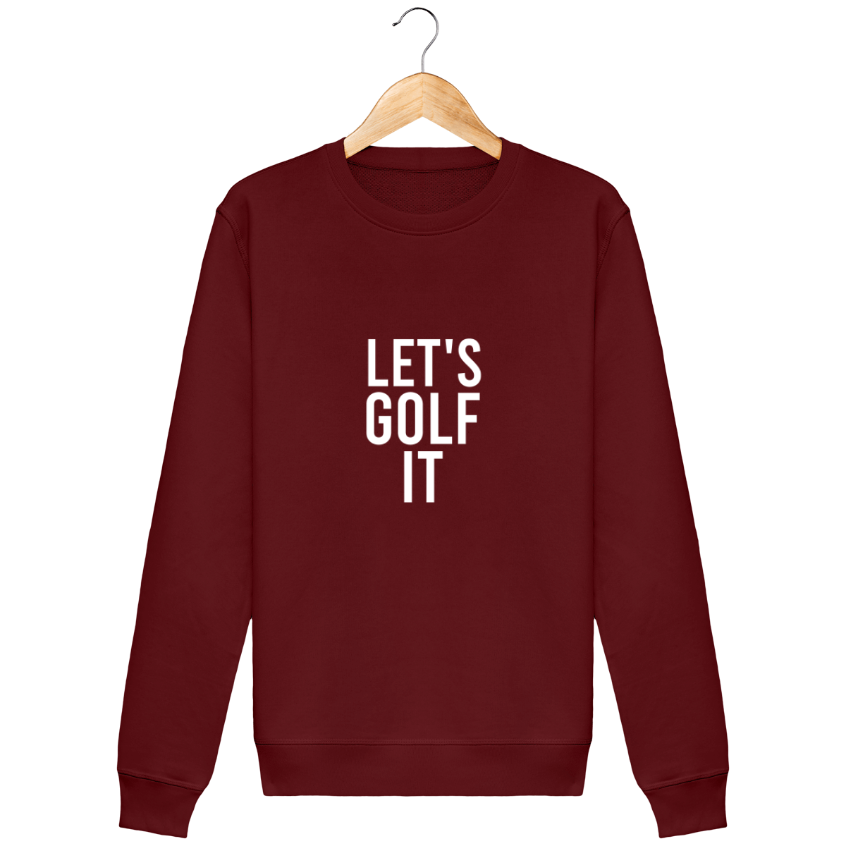 Sweat en coton bio LET'S GOLF IT