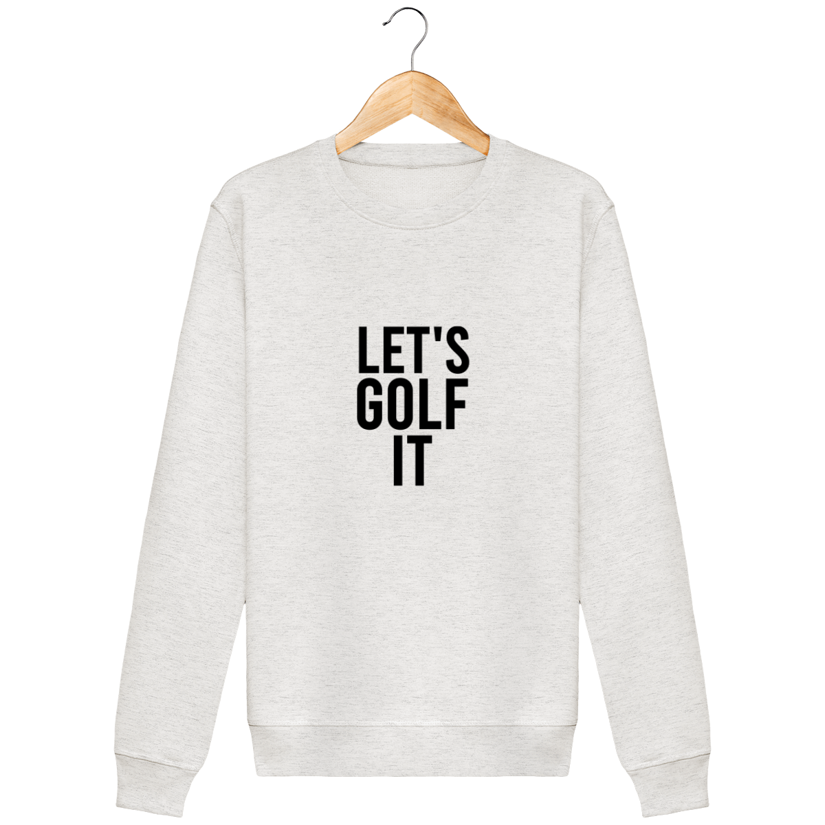 Sweat en coton bio LET'S GOLF IT