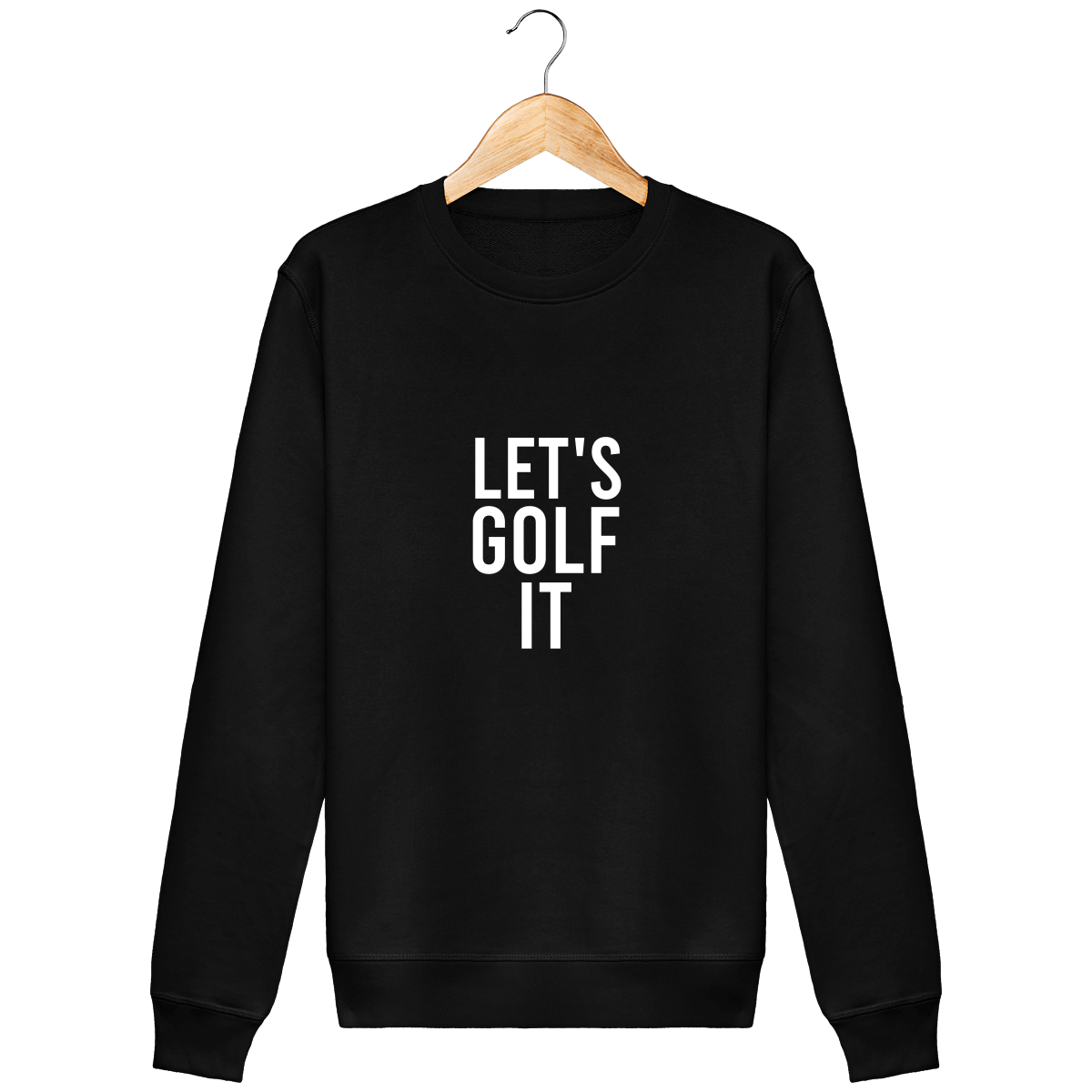 Sweat en coton bio LET'S GOLF IT