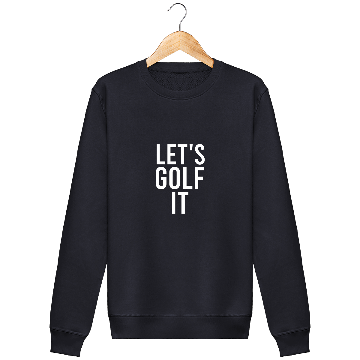 Sweat en coton bio LET'S GOLF IT