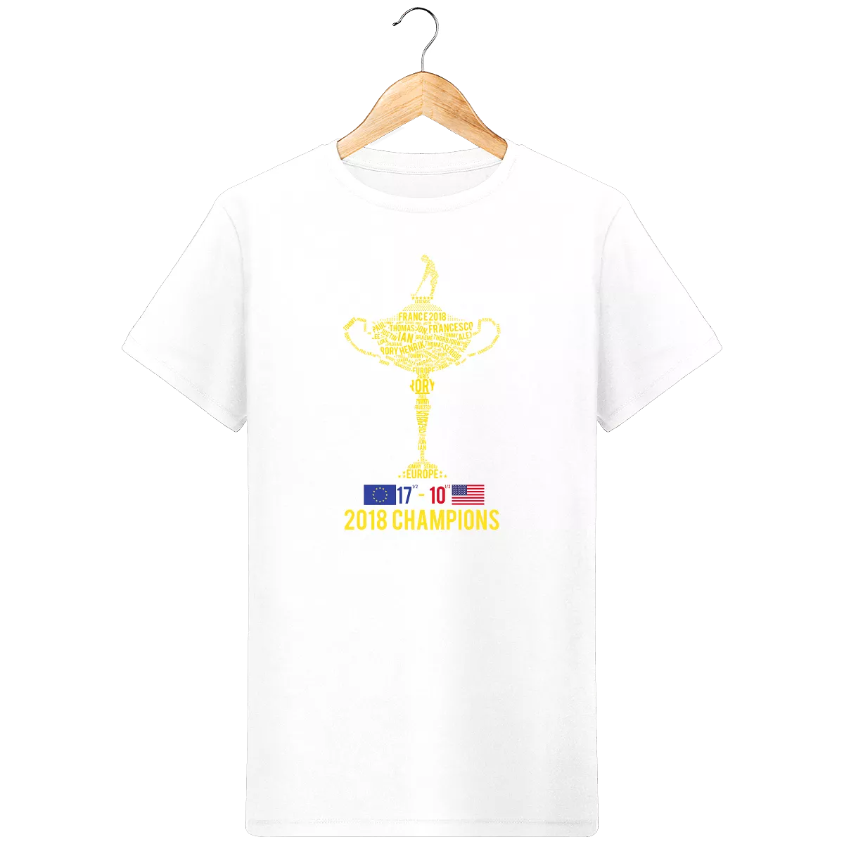 T-Shirt en coton bio 2018 RYDER CHAMPIONS avec score