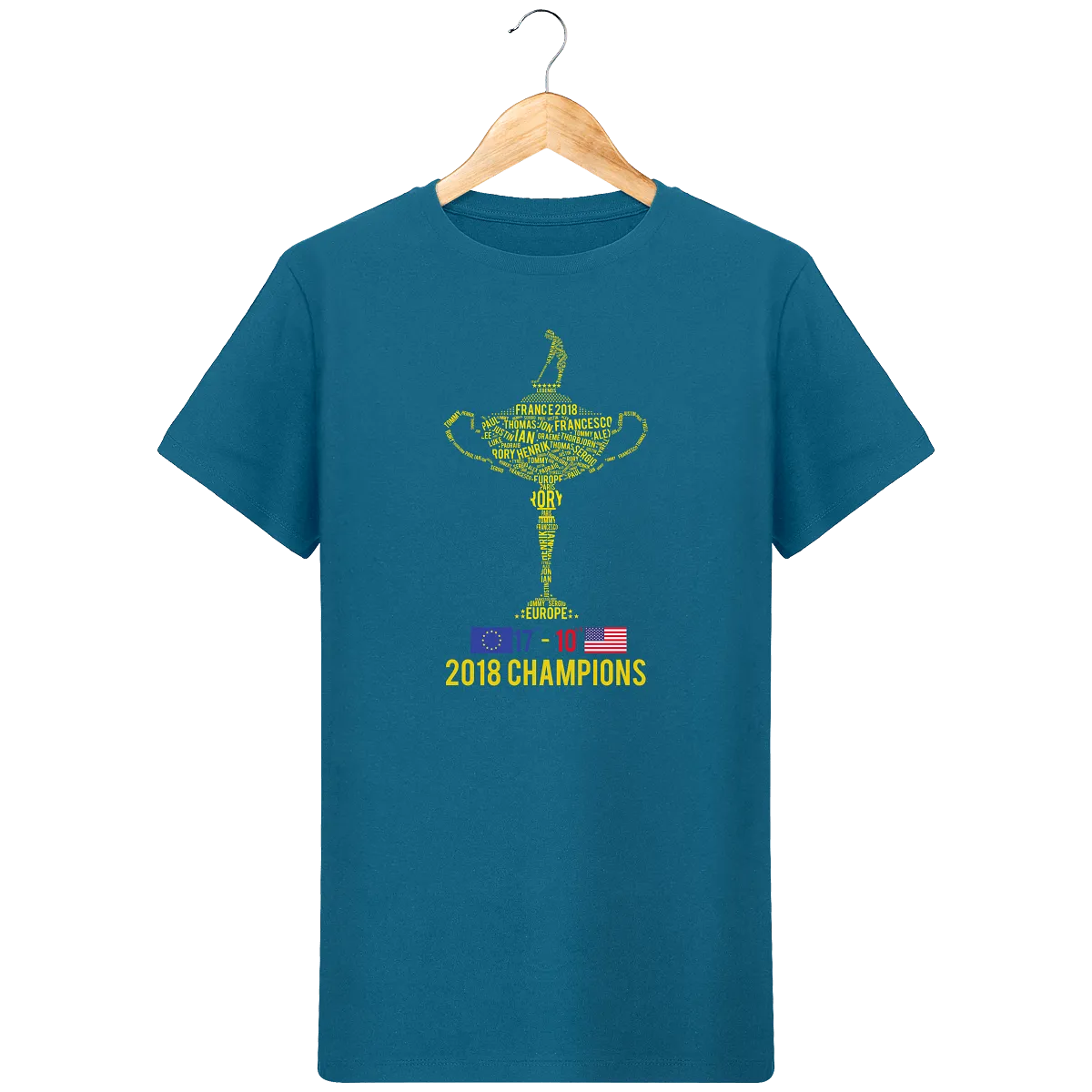 T-Shirt en coton bio 2018 RYDER CHAMPIONS avec score