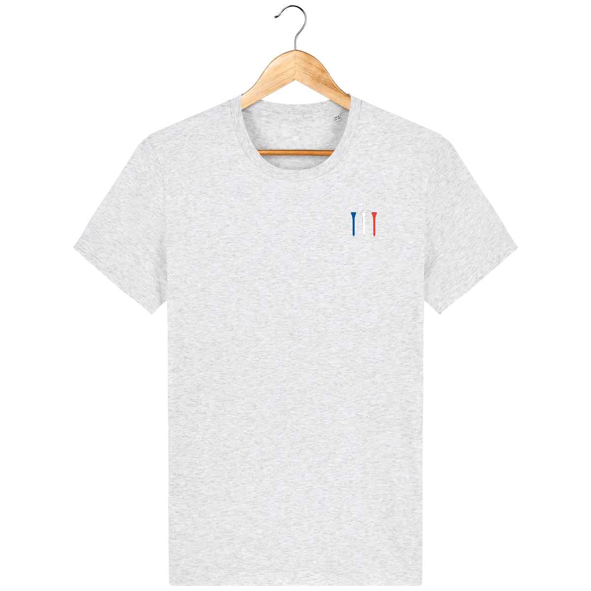 T-Shirt en coton bio brodé TEES BLEU BLANC ROUGE