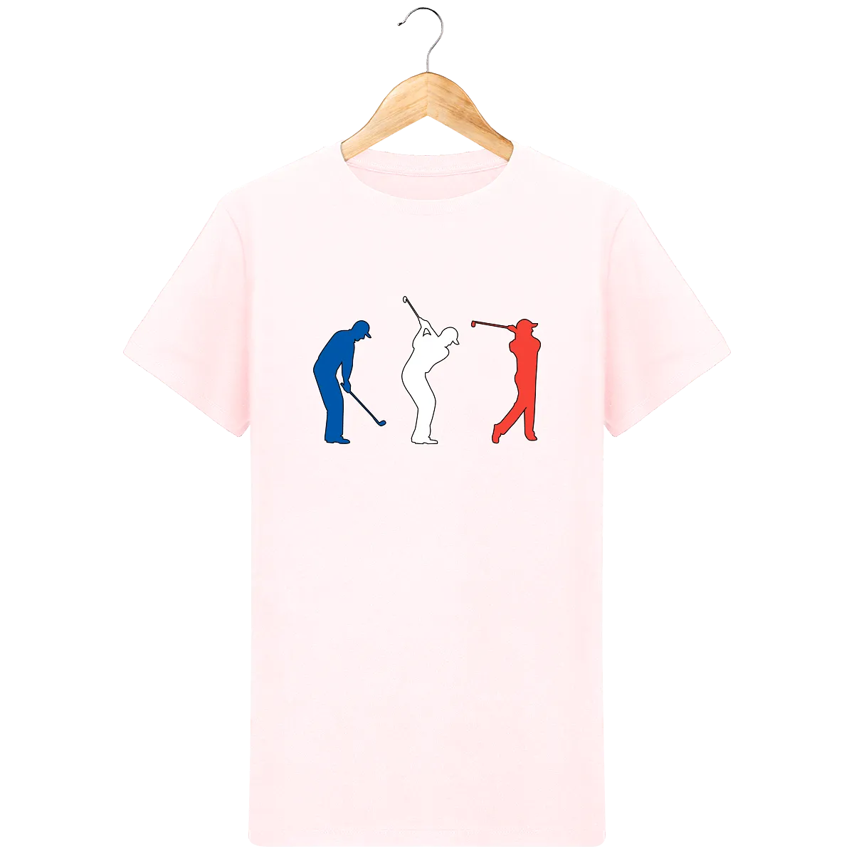 T-Shirt en coton bio GOLF BLEU BLANC ROUGE