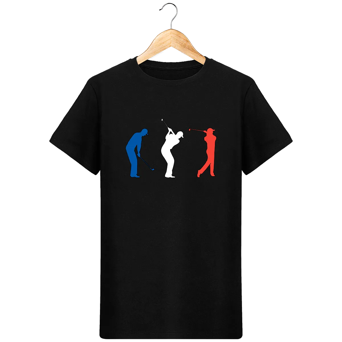 T-Shirt en coton bio GOLF BLEU BLANC ROUGE