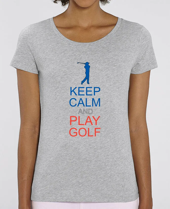 T-shirt en coton bio KEEP CALM AND PLAY GOLF