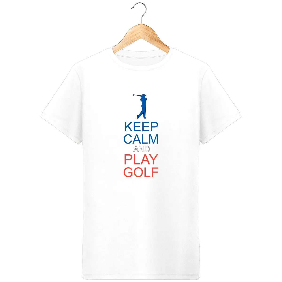 T-Shirt en coton bio KEEP CALM AND PLAY GOLF