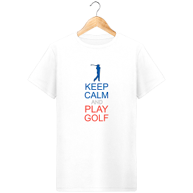 T-Shirt en coton bio KEEP CALM AND PLAY GOLF