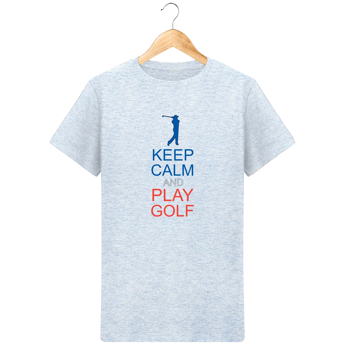 T-Shirt en coton bio KEEP CALM AND PLAY GOLF