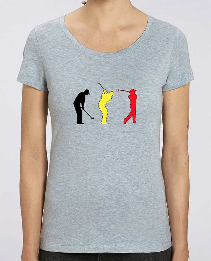 T-Shirt en coton bio NOIR JAUNE ROUGE Belgique