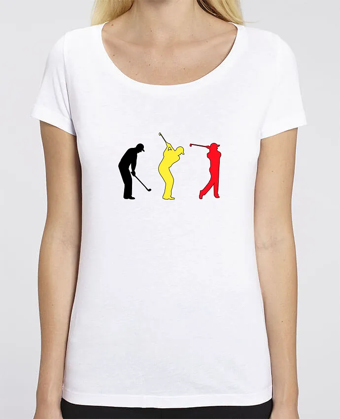 T-Shirt en coton bio NOIR JAUNE ROUGE Belgique