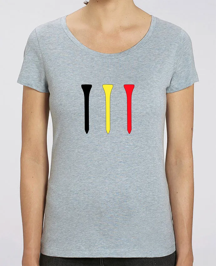 T-Shirt en coton bio TEES NOIR JAUNE ROUGE Belgique