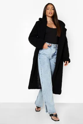 Tall Teddy Faux Fur Longline Coat