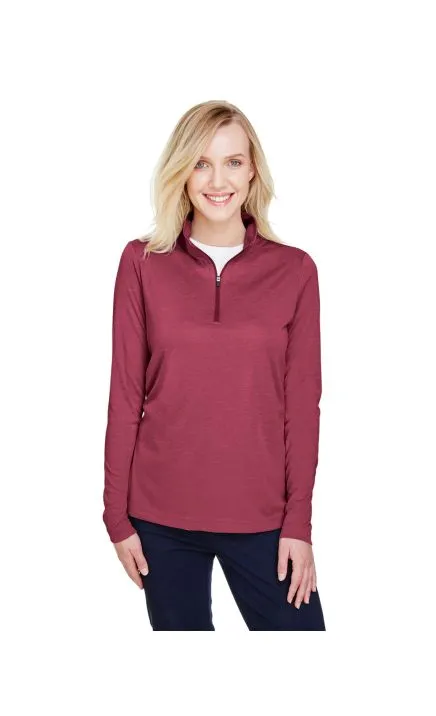 Team 365 TT31HW Women's Zone Sonic Heather Performance Quarter-Zip