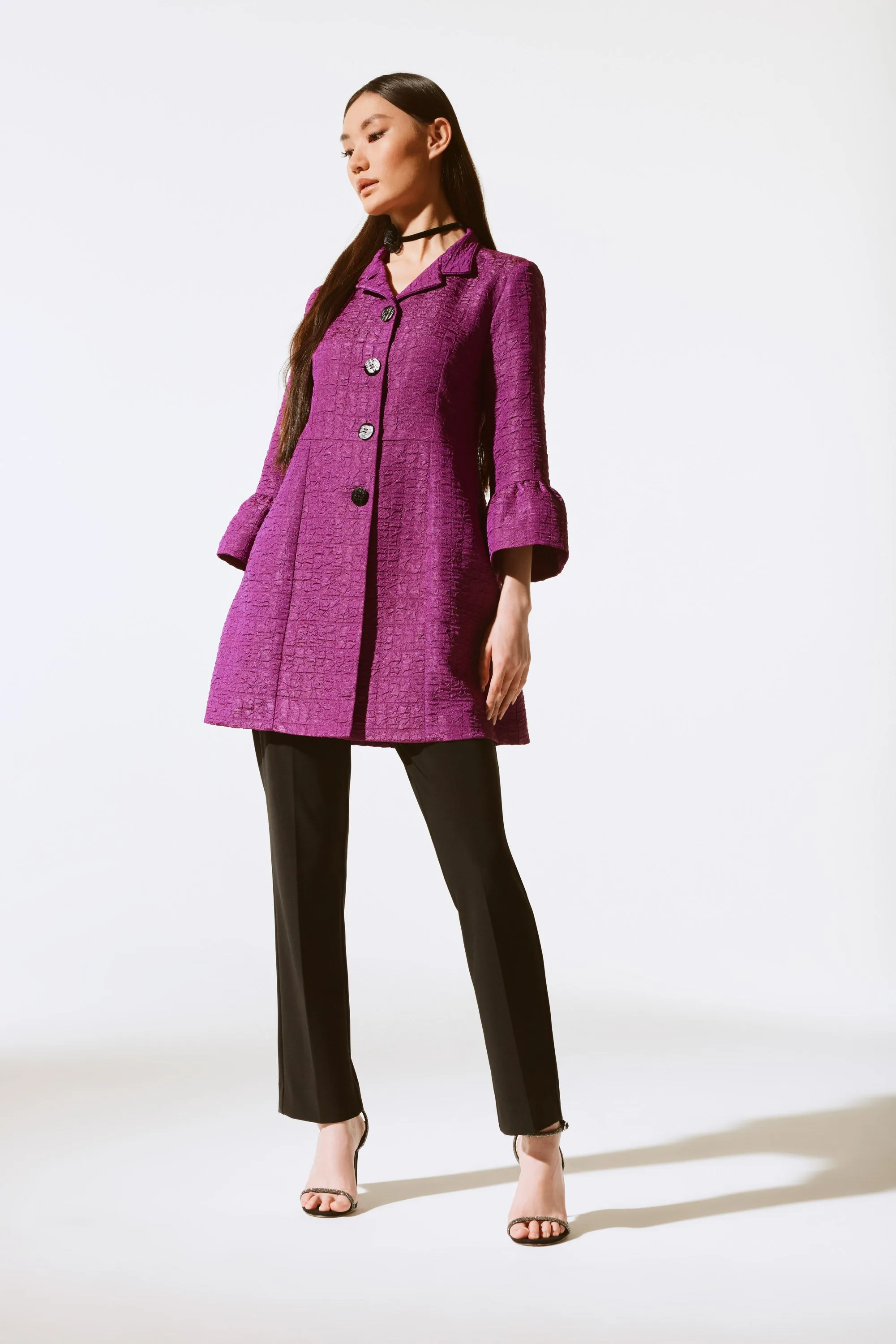 Textured Jacquard Coat