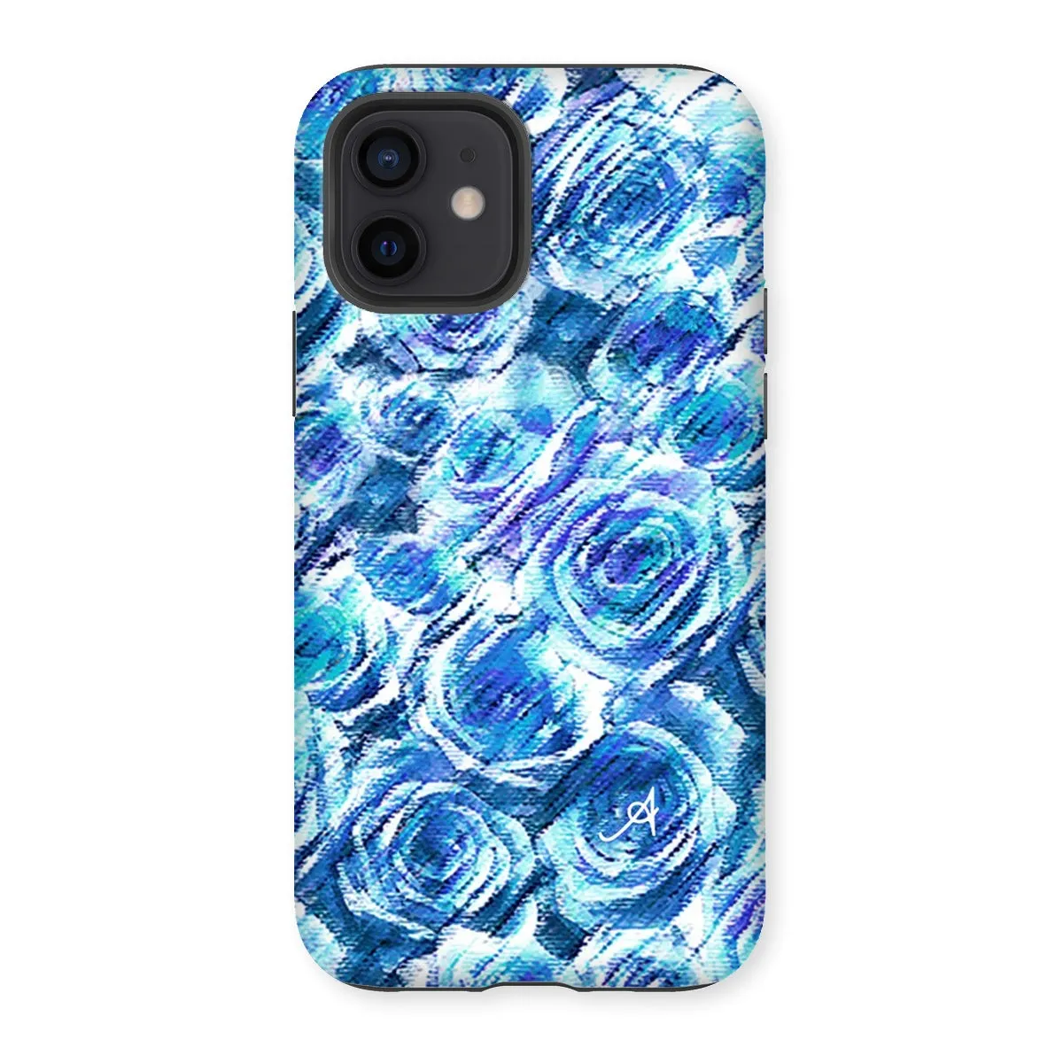 Textured Roses Cornflower Amanya Design Tough Phone Case