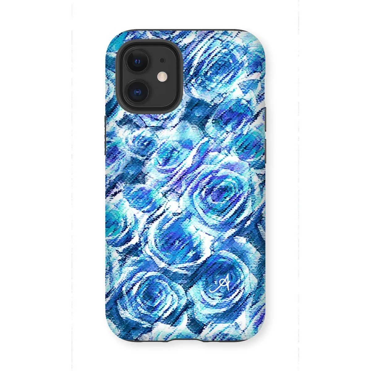 Textured Roses Cornflower Amanya Design Tough Phone Case