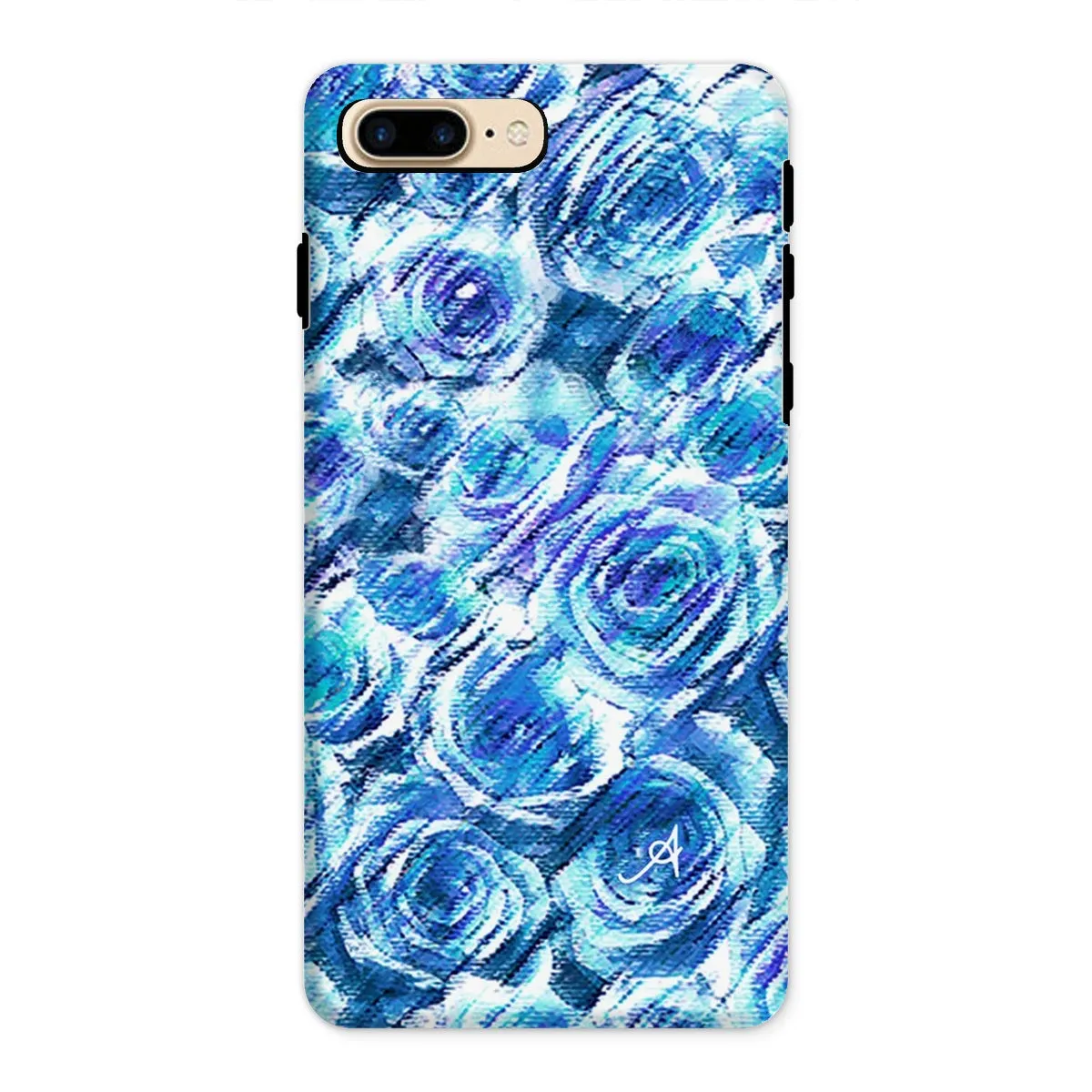 Textured Roses Cornflower Amanya Design Tough Phone Case