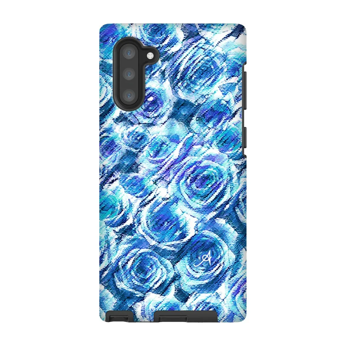 Textured Roses Cornflower Amanya Design Tough Phone Case