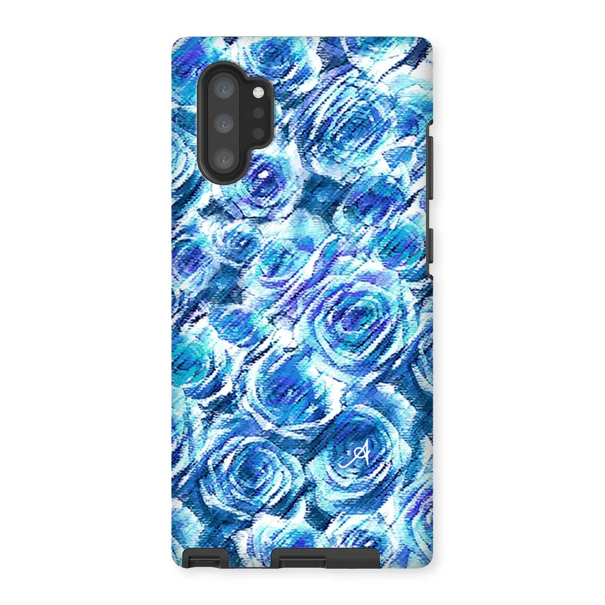 Textured Roses Cornflower Amanya Design Tough Phone Case