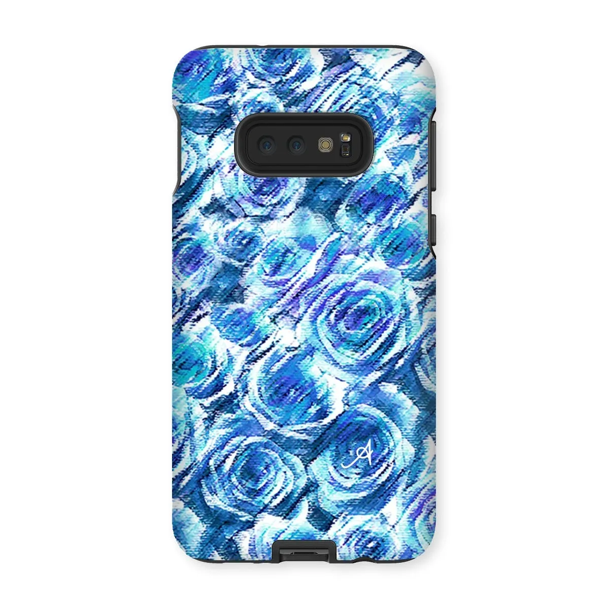 Textured Roses Cornflower Amanya Design Tough Phone Case