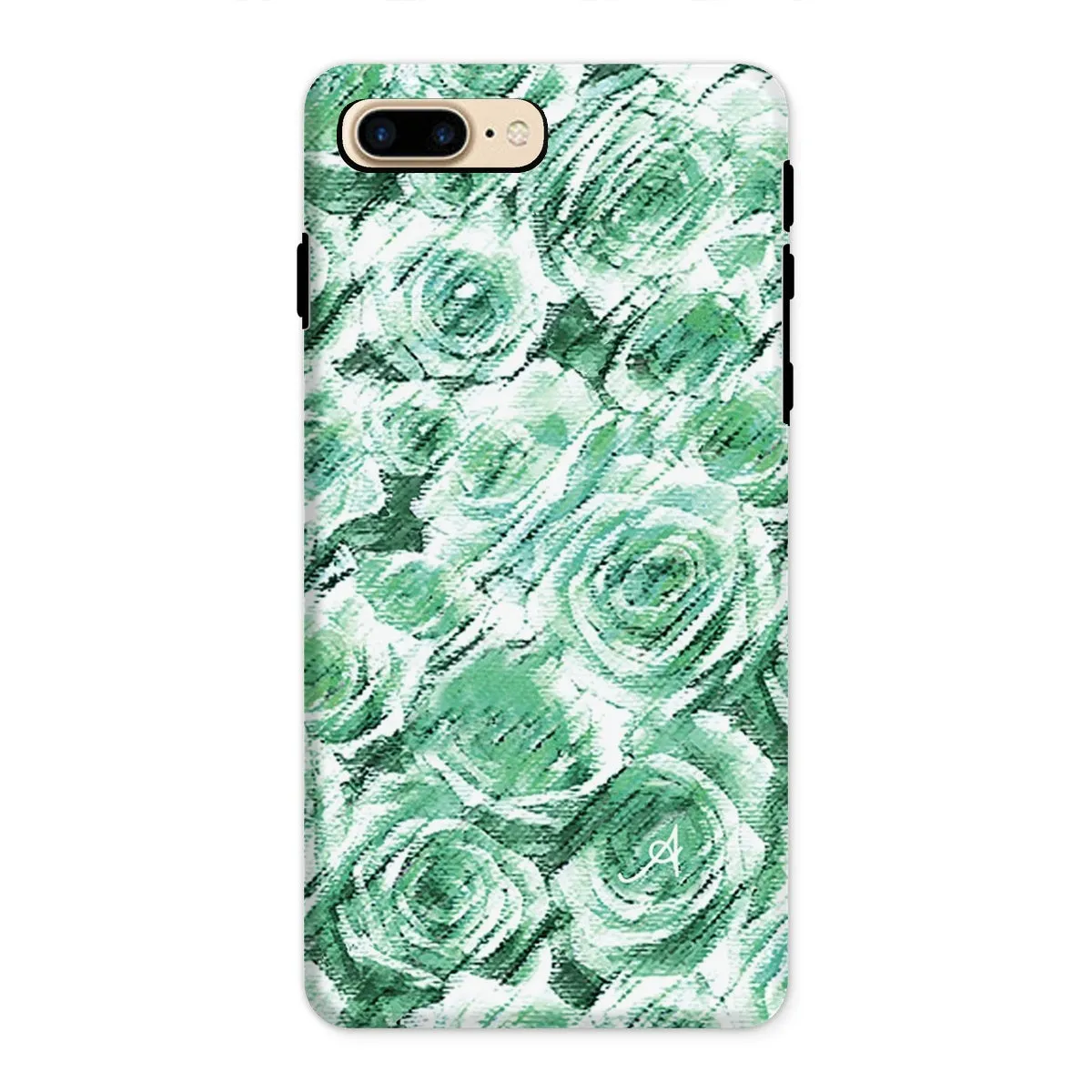 Textured Roses Mint Amanya Design Tough Phone Case