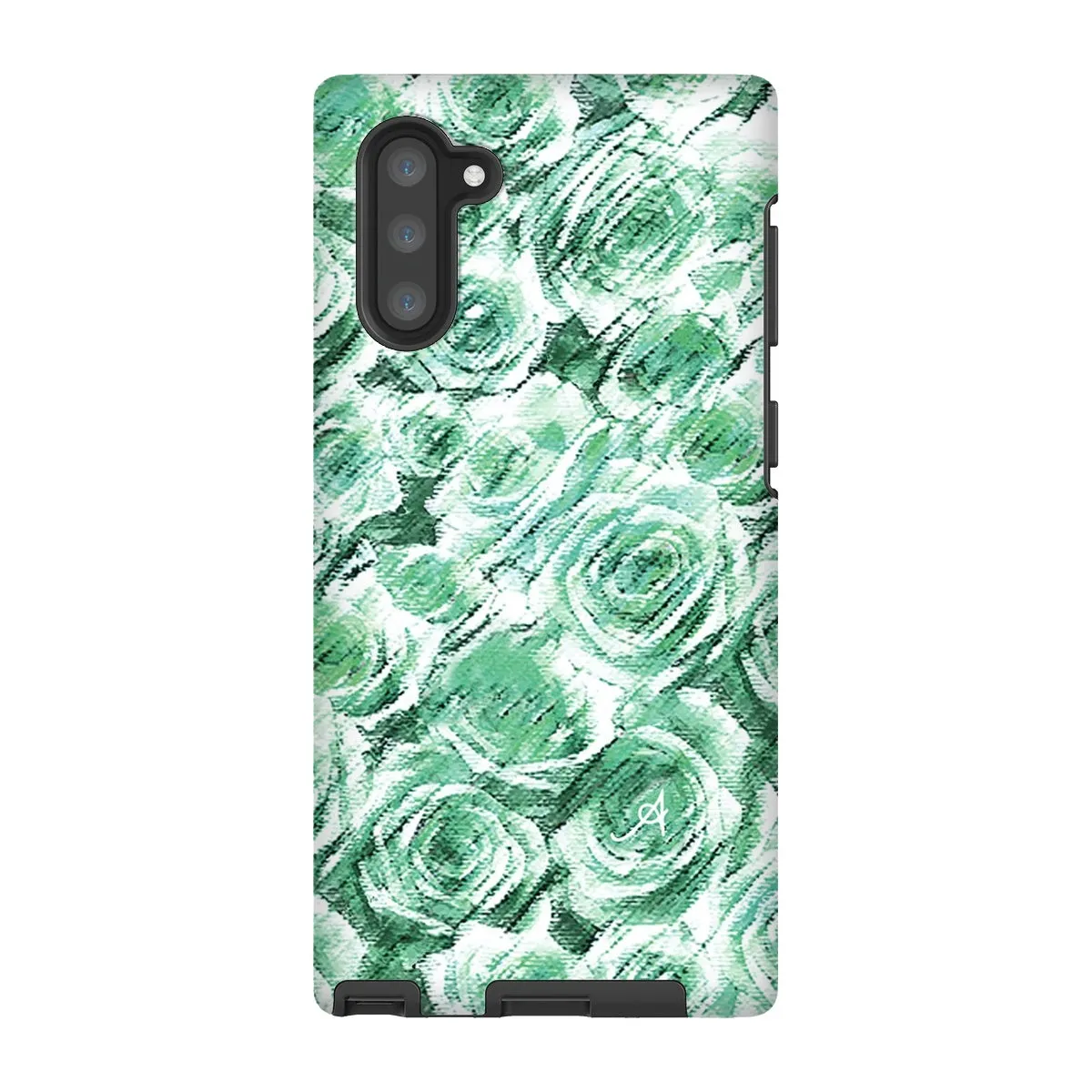 Textured Roses Mint Amanya Design Tough Phone Case