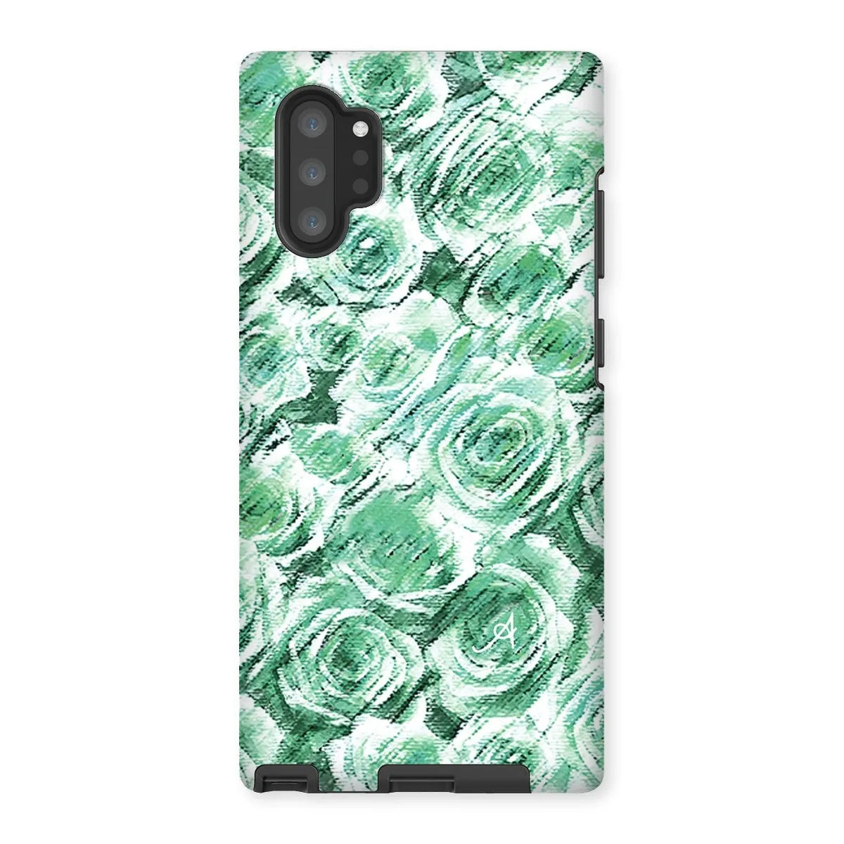 Textured Roses Mint Amanya Design Tough Phone Case