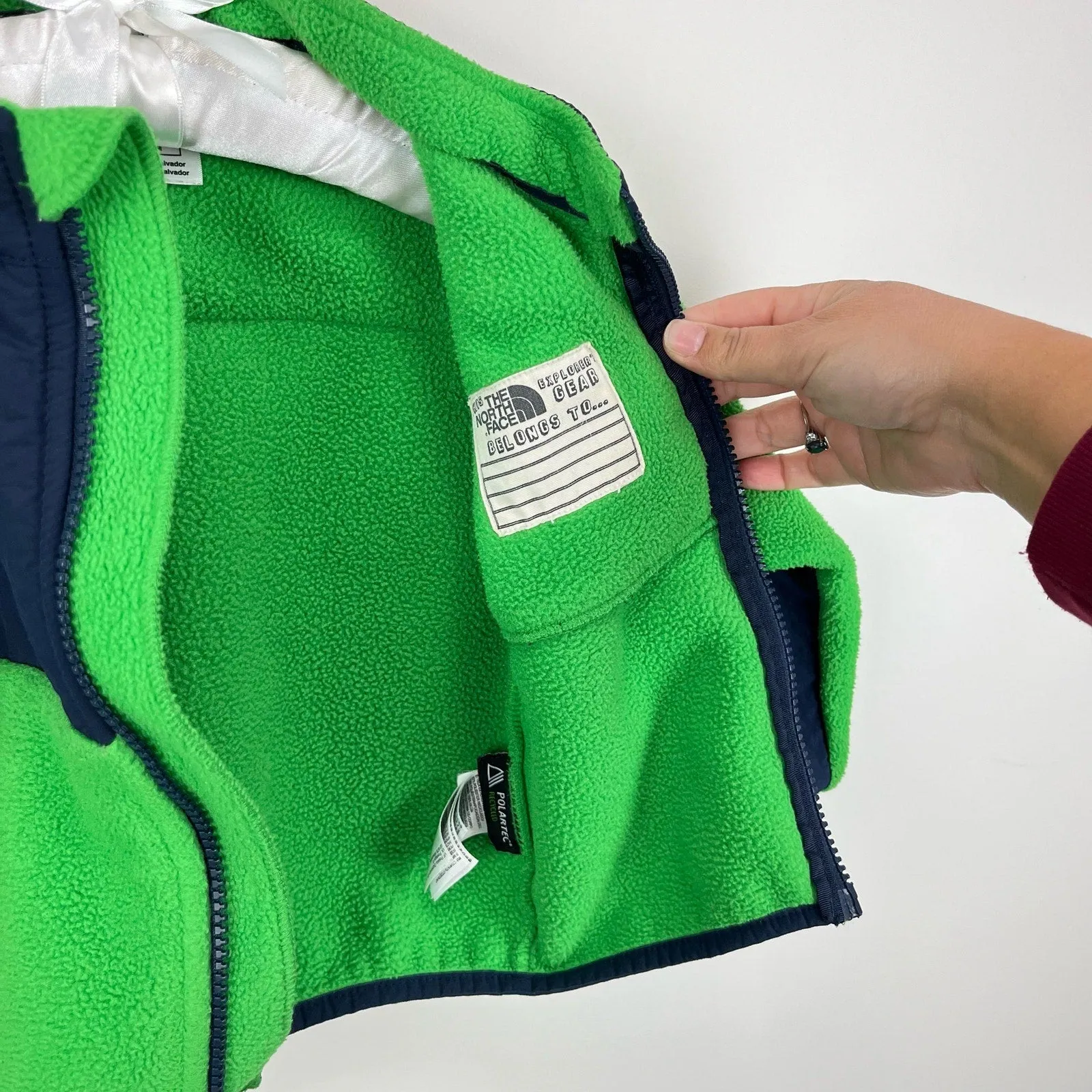 The North Face Green Blue Denali Fleece Jacket 12-18 Months