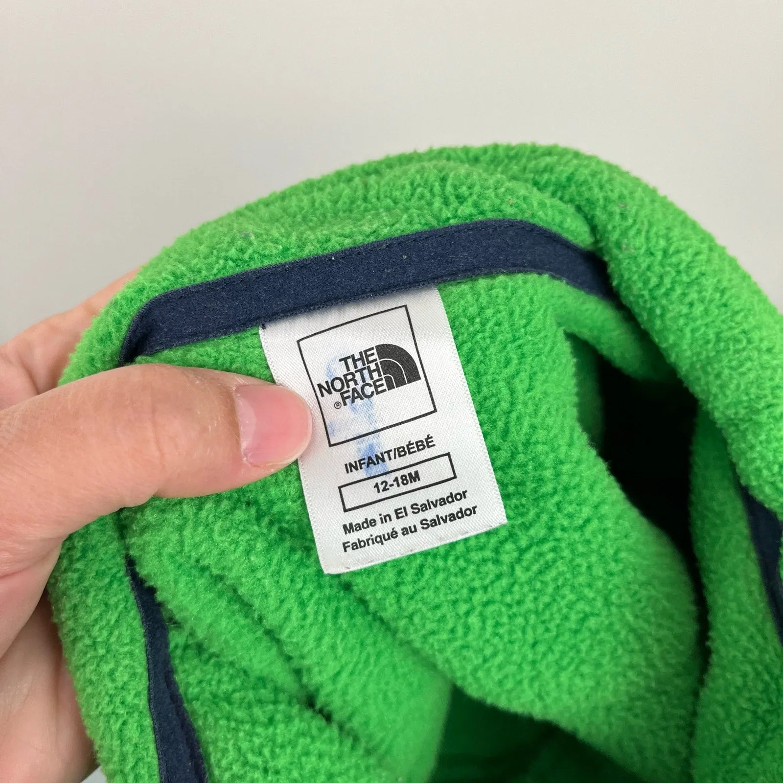 The North Face Green Blue Denali Fleece Jacket 12-18 Months