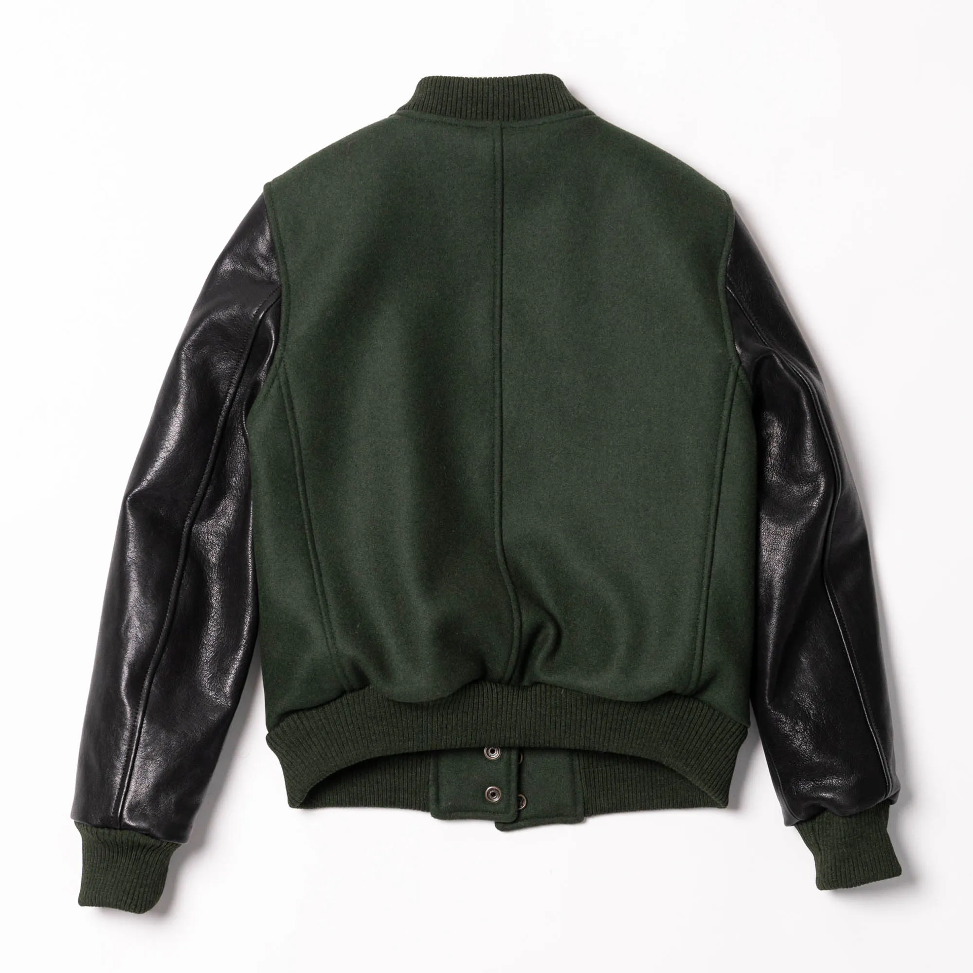 Varsity Women's Forest Green Wool Jacket - Shangri-la Heritage